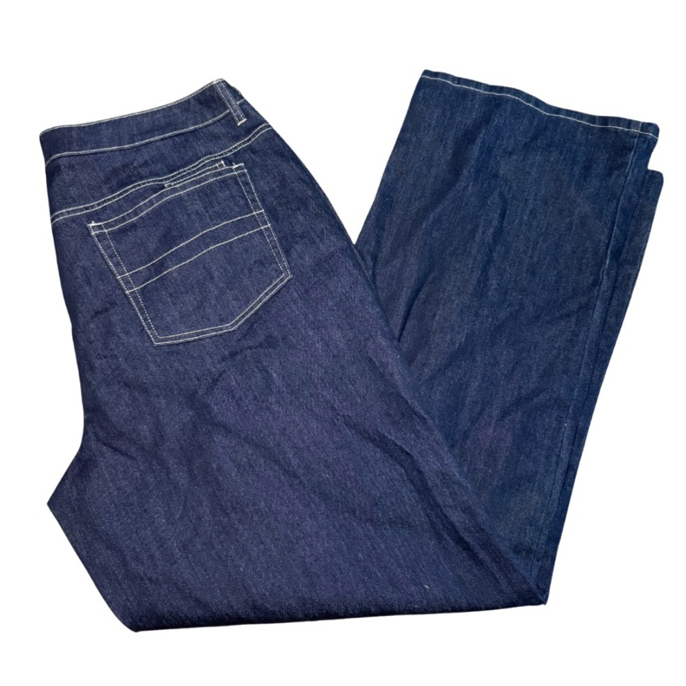 Wide‎ Leg Blue Denim Jeans Jones of New York Sz 14